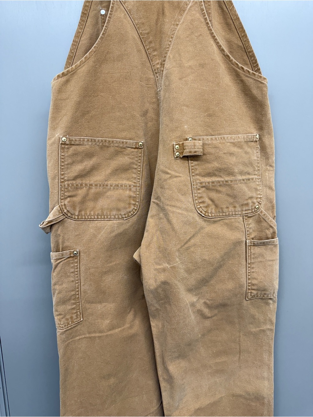 Carhartt Brown Duck Canvas Overalls - Picture 15 of 16